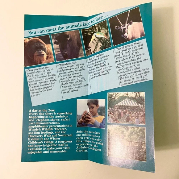 Vintage  New Orleans Shoneys Inn Audubon Zoo and Jazz Festival Brochures - Picture 7 of 16